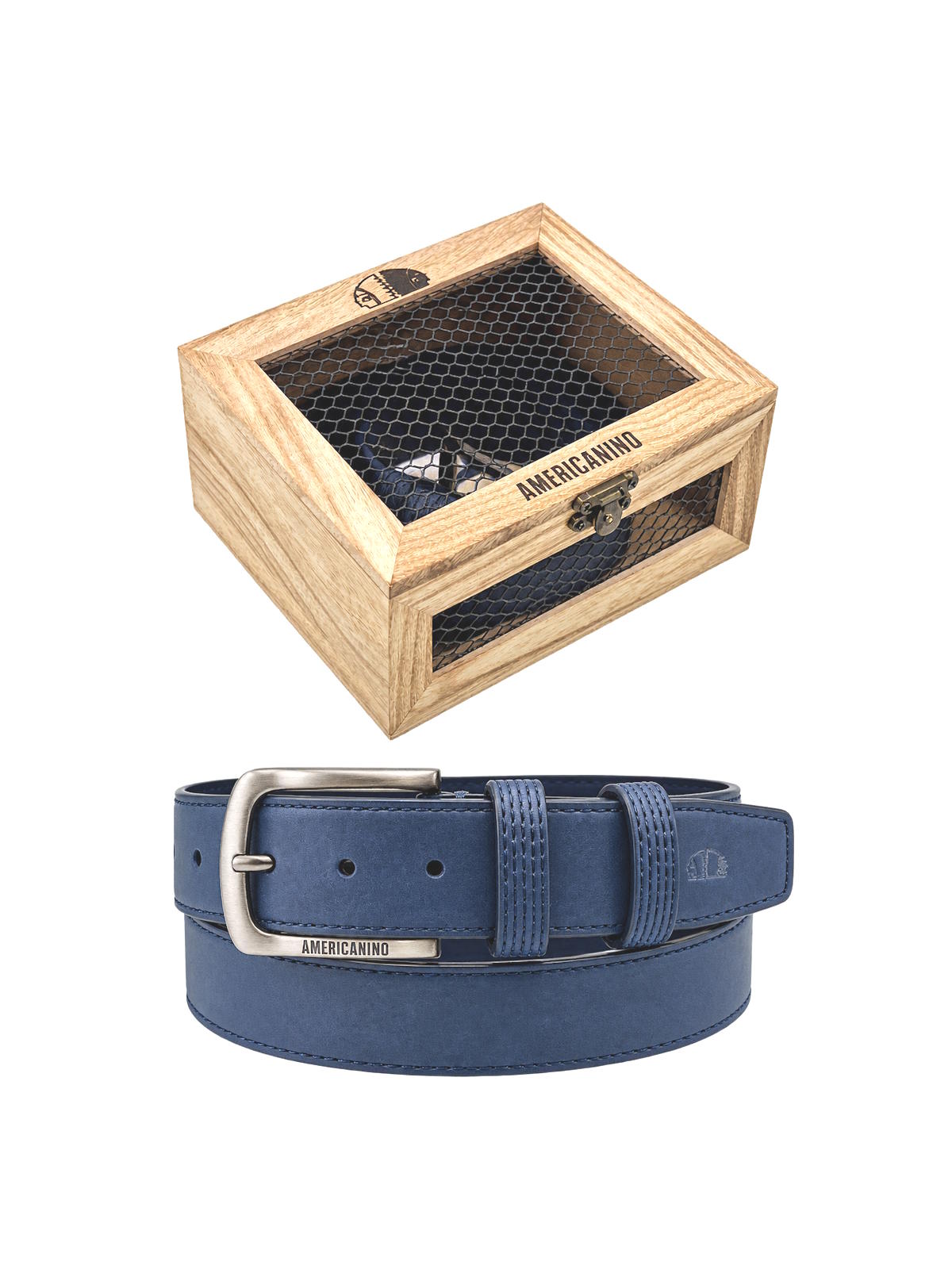 Christmas Gift for Him | Men's Belt with Wooden Gift Box, Art. CDK078