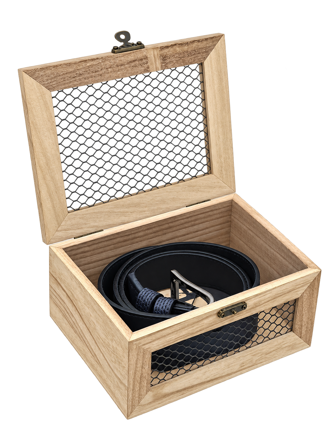 Christmas Gift for Him | Men's Belt with Wooden Gift Box, Art. CDK078