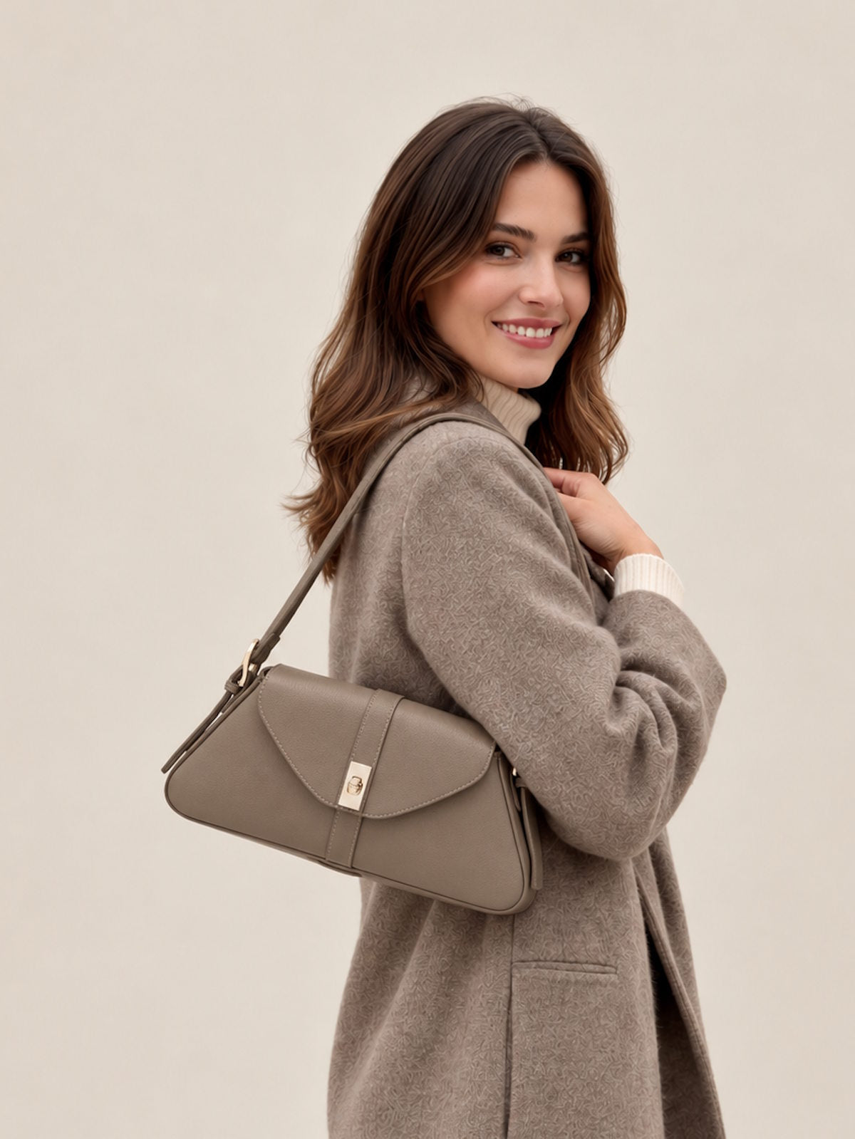 Women's Genuine Leather Shoulder Bag, Made in Italy, art. 112749
