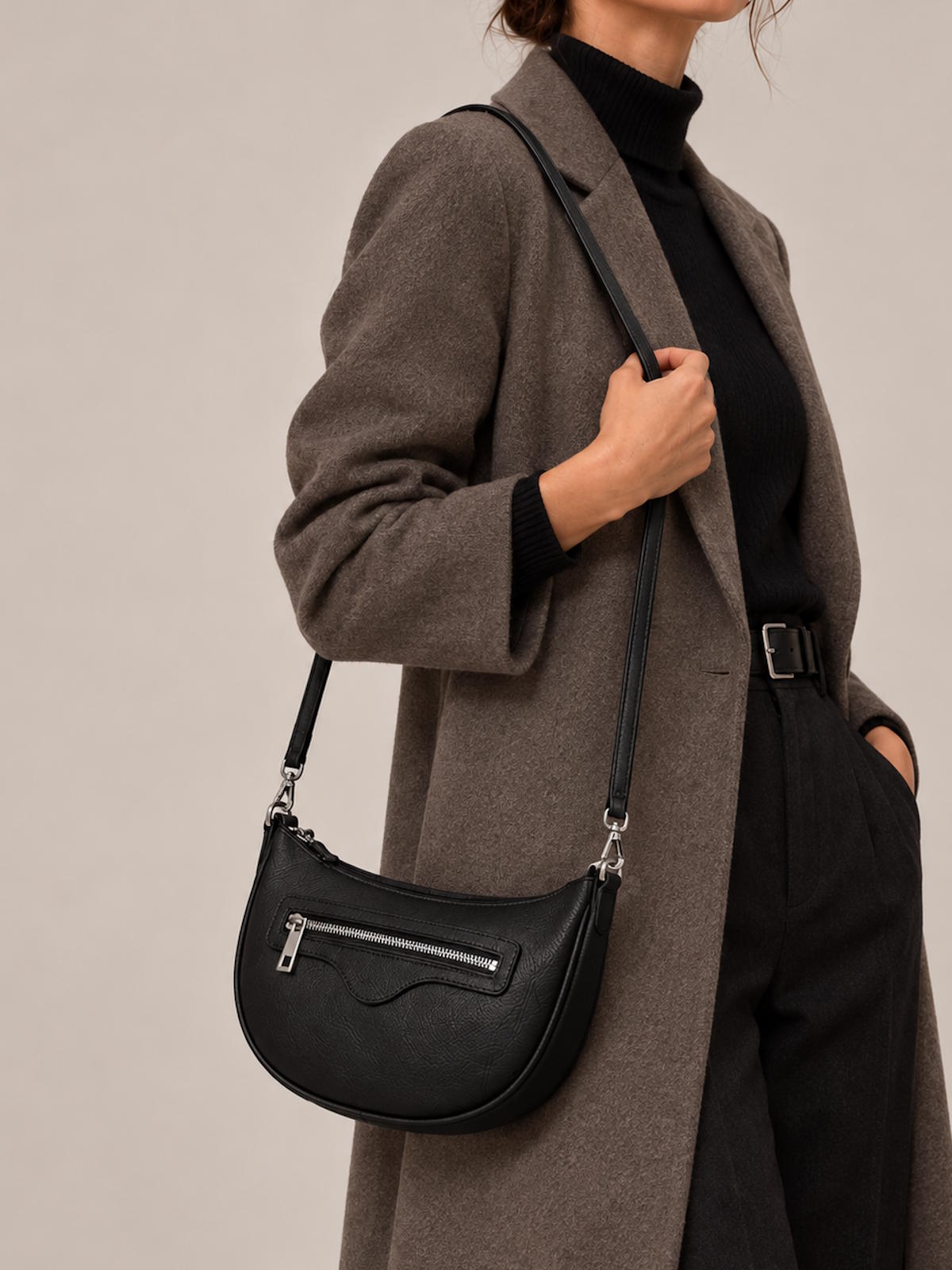 Women's Genuine Leather Shoulder Bag, Made in Italy, art. 112738