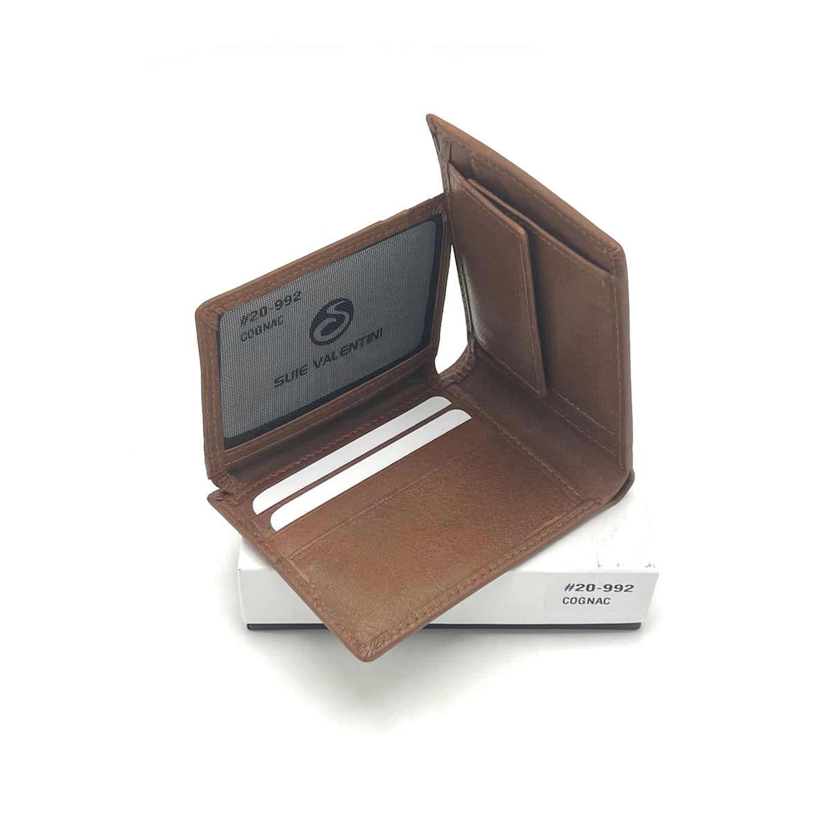 Small genuine leather wallet for men, Brand Suie Valentini, art. 20992