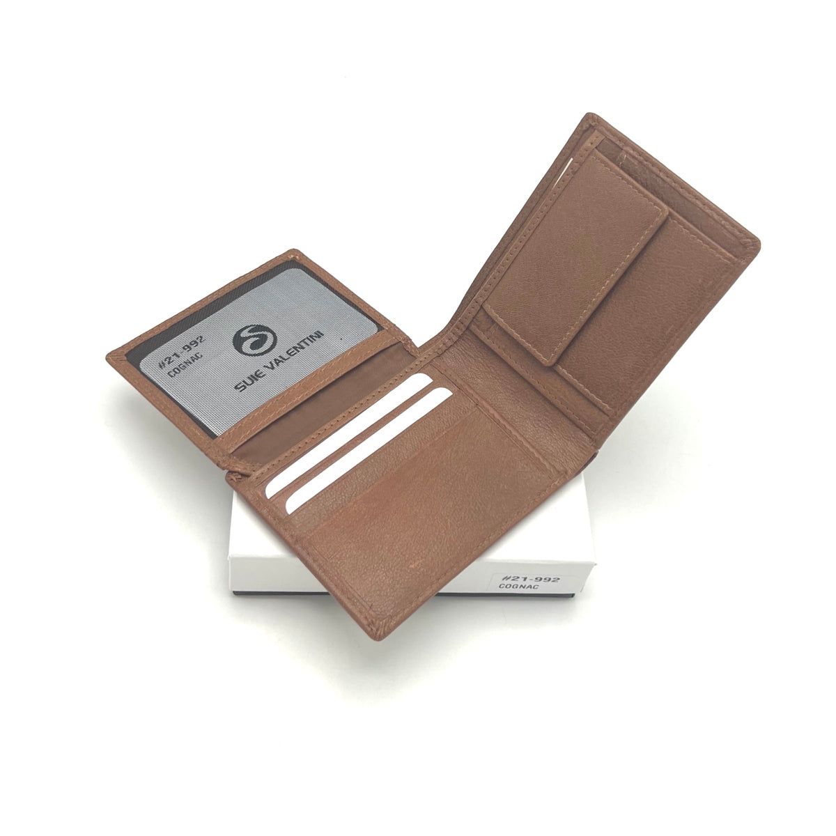 Small genuine leather wallet for men, Brand Suie Valentini, art. 21992