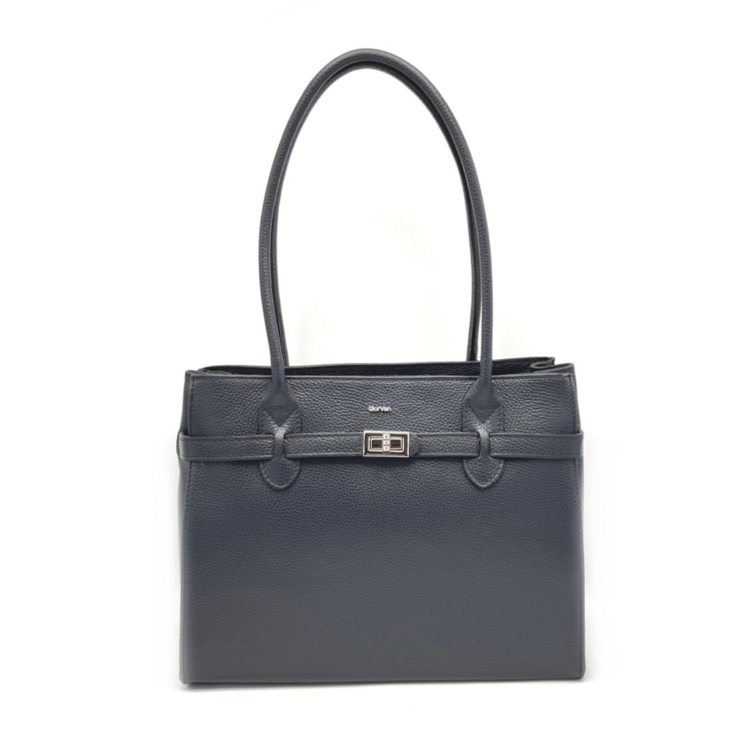 Genuine leather shoulder bag, Made in Italy, art. 112429GV