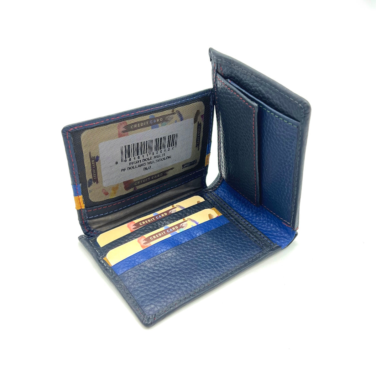 Portafoglio in vera pelle, colore arcobaleno, art. PFU7.392