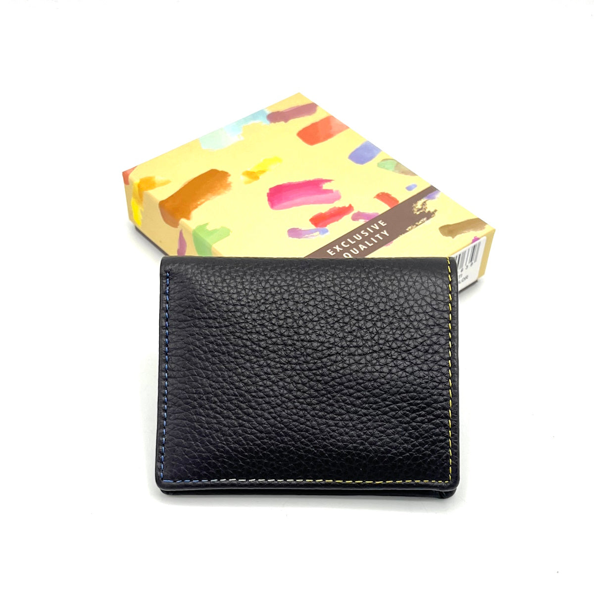 Genuine leather wallet, rainbow color, art. PFU343.392