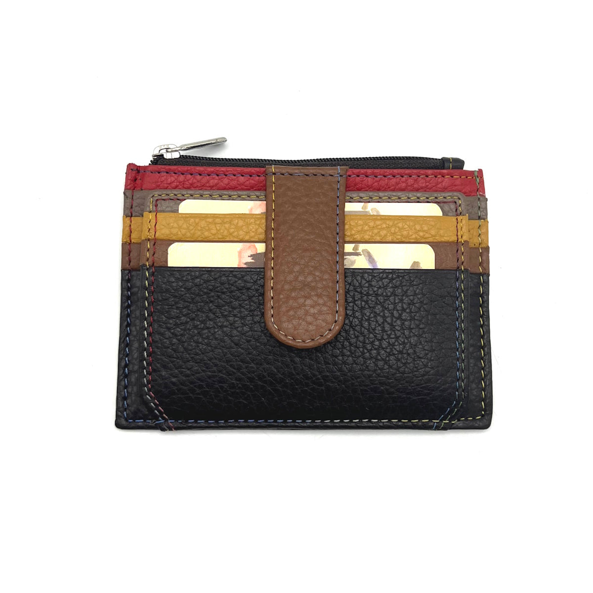 Portafoglio in vera pelle, colore arcobaleno, art. PFU33.392