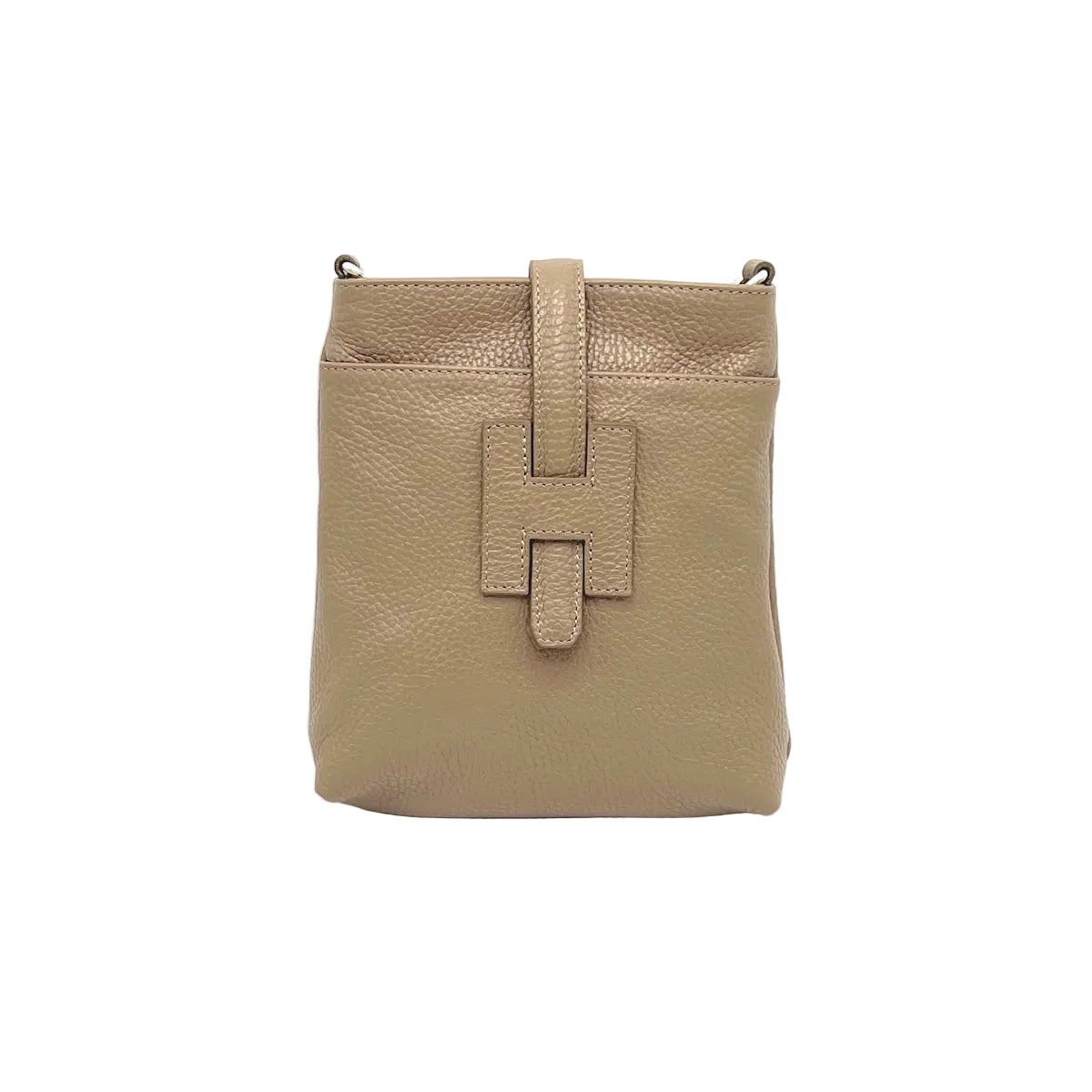 Borsa a tracolla in vera pelle, misura piccola, Made in Italy, art. 112614