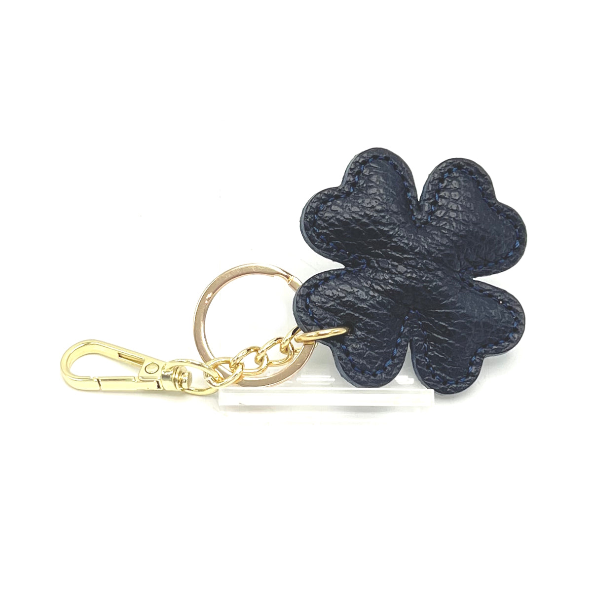 Genuine leather key chain, Lucky leaf, art. PO04