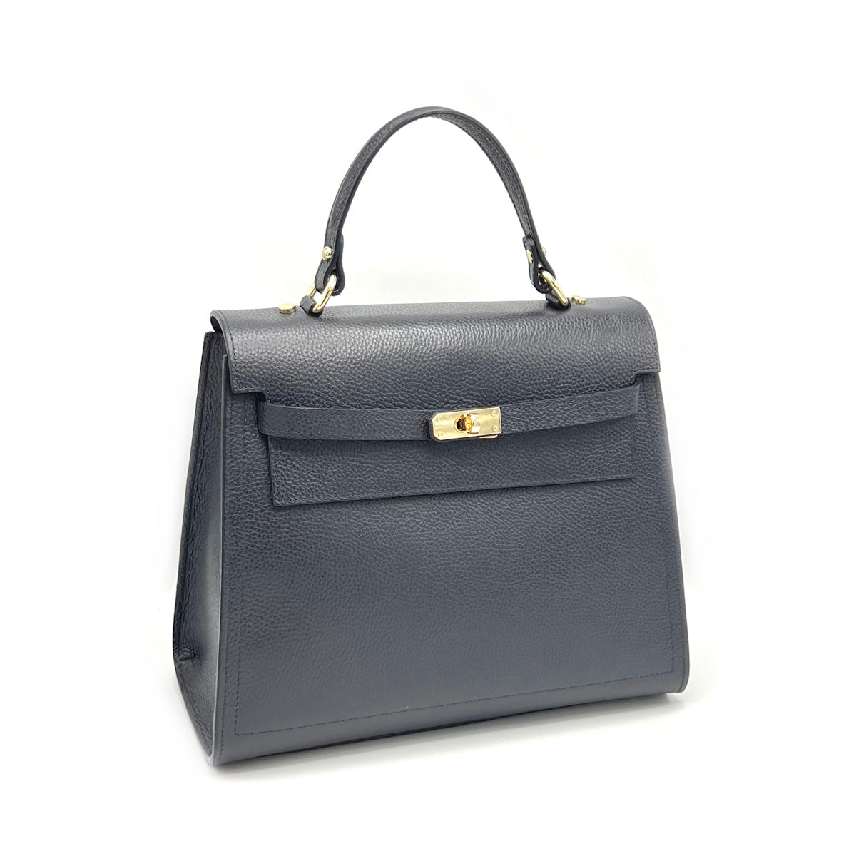 Borsa a mano in vera pelle XL, Made in Italy, art. 112634