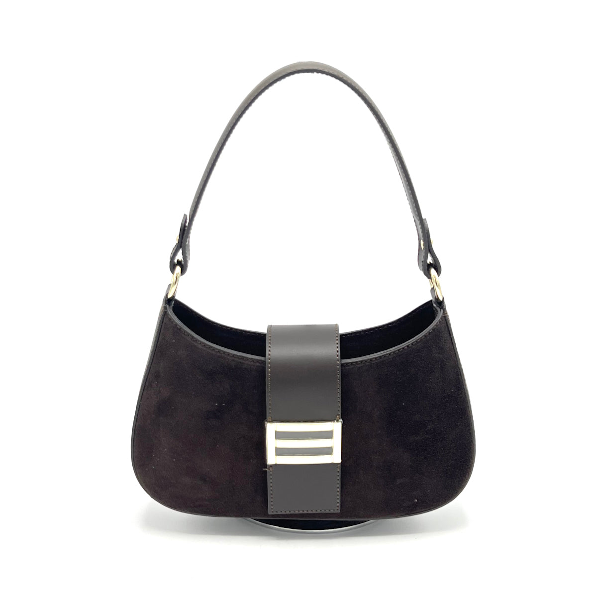 Suede leather shoulder bag, Made in Italy, art. 112647