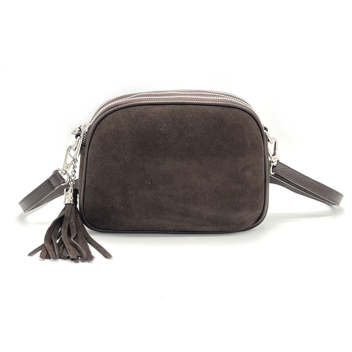 Suede leather shoulder bag, Made in Italy, art. 112635
