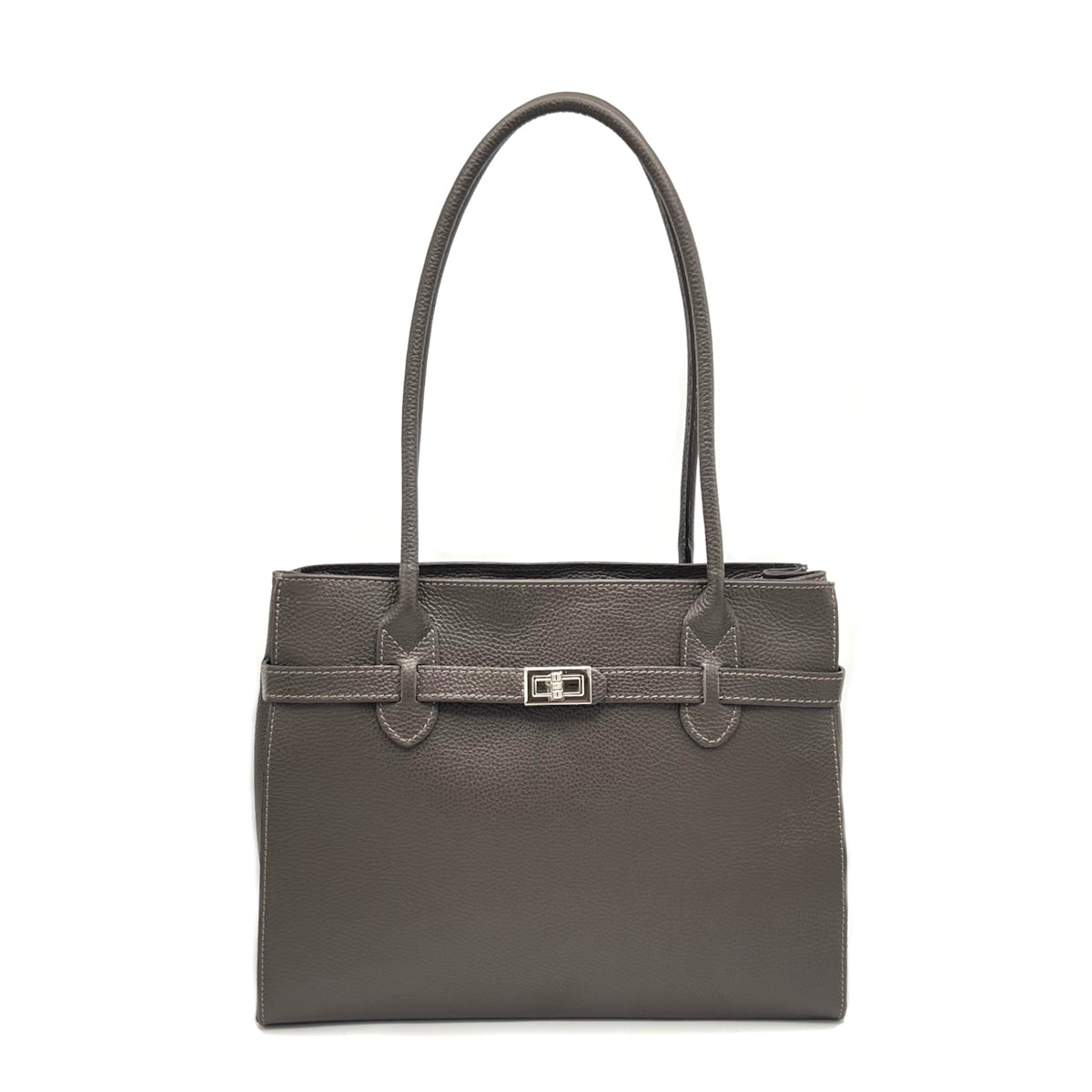 Genuine leather shoulder bag, Made in Italy, art. 112429