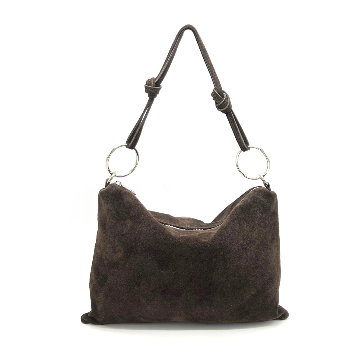 Borsa a tracolla in pelle scamosciata, Made in Italy, art. 112604