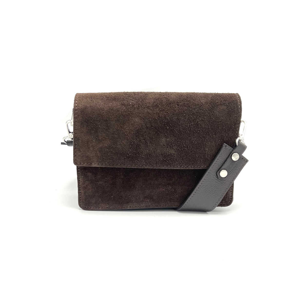 Suede leather shoulder bag, Made in Italy, art. 112640