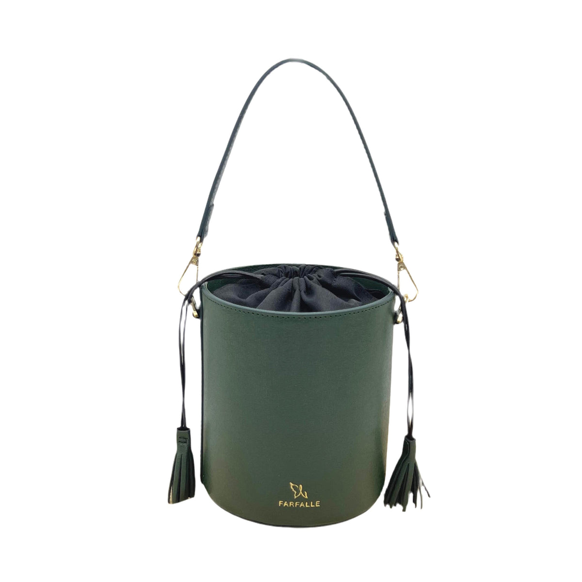Genuine leather bucket bag, Made in Italy, art. 112613