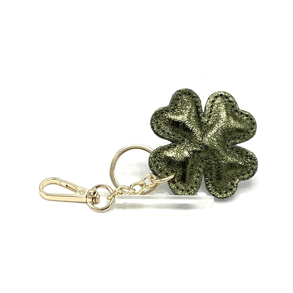 Genuine leather key chain, Lucky leaf, art. PO04LA