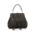 Suede leather handbag with crossbody strap, Made in Italy, art. 112652
