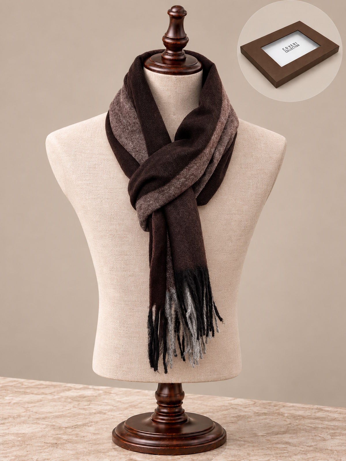 Christmas Gift for Him | Classic Men's Scarf with a Soft Cashmere-Like Feel,  Art. 261512