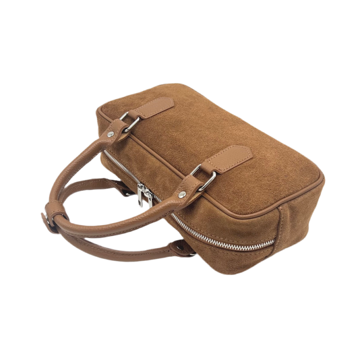 Suede leather shoulder bag, Made in Italy, art. 112583