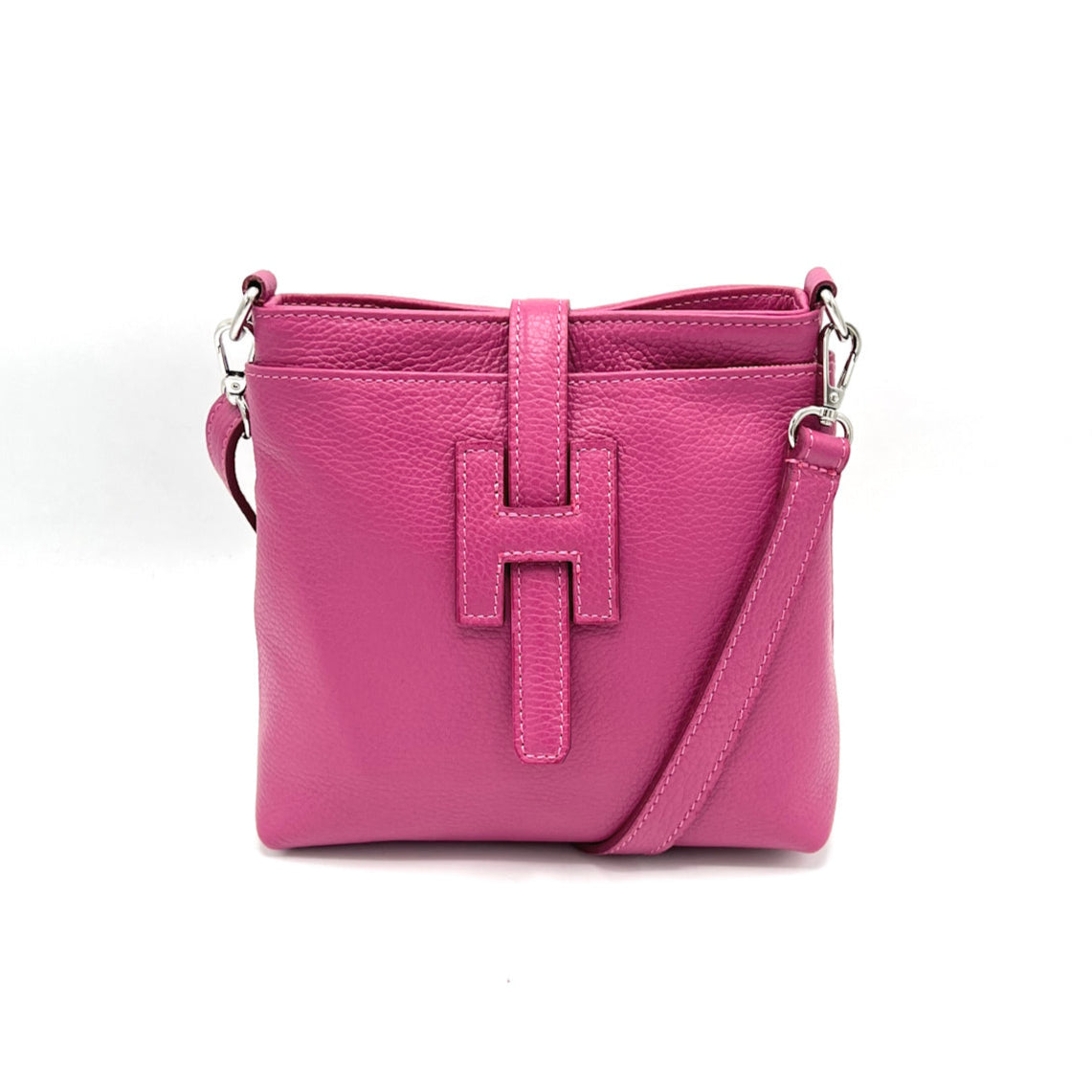 Summer collection, genuine leather shoulder bag, Made in Italy, art. 112562