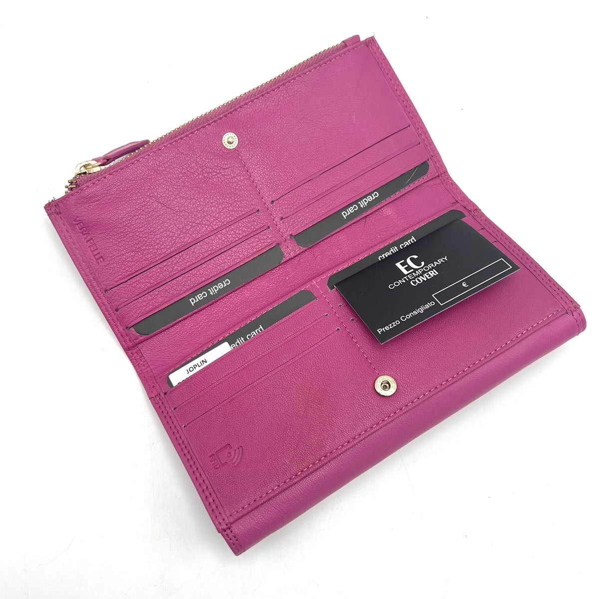 Women's genuine leather wallet, EC COVERI, art. EC25760-18.290