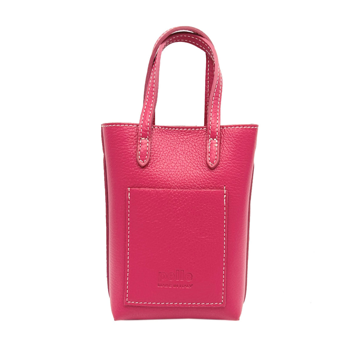 Summer collection, genuine leather phone bag, Made in Italy, art. 112561