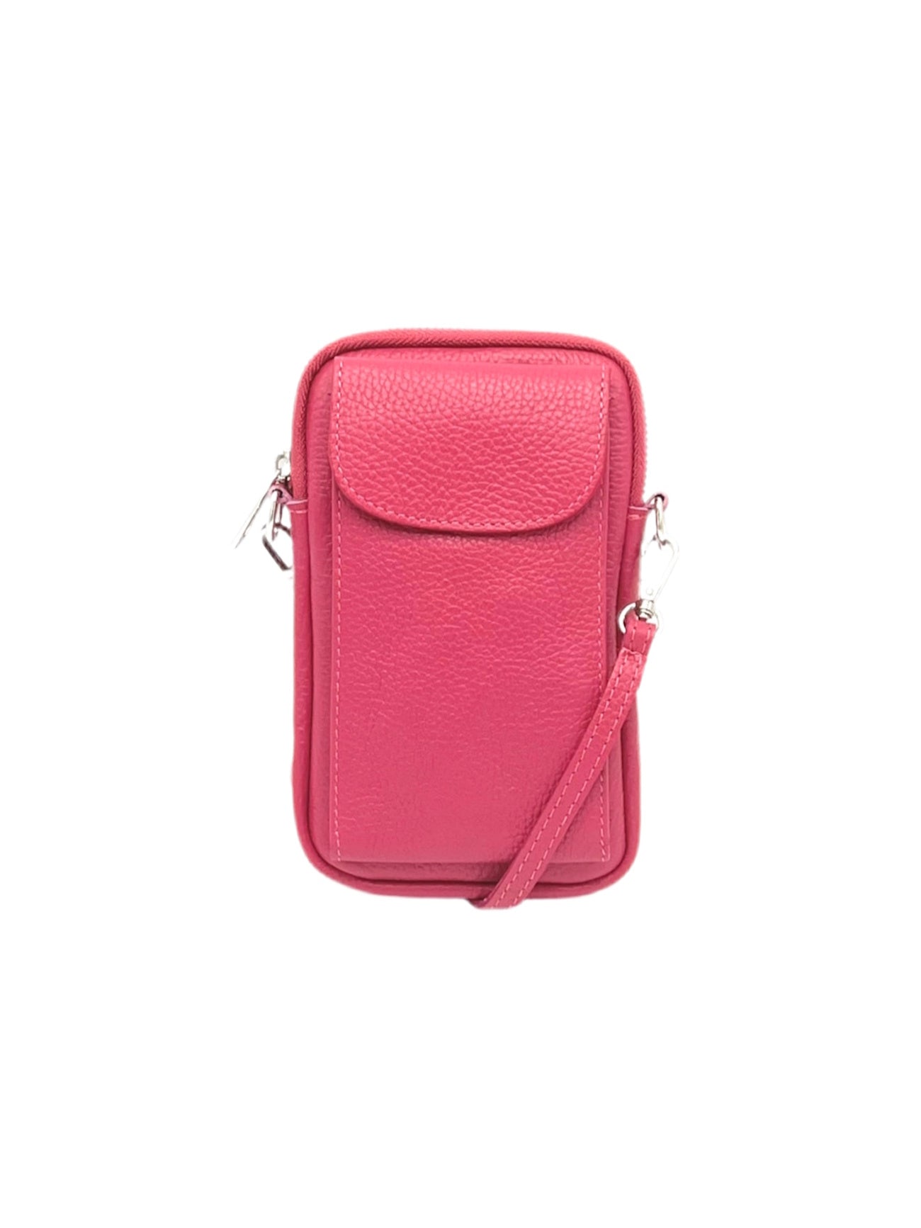 Women's Genuine Leather Crossbody Phone Bag, Made in Italy, art. 112585New