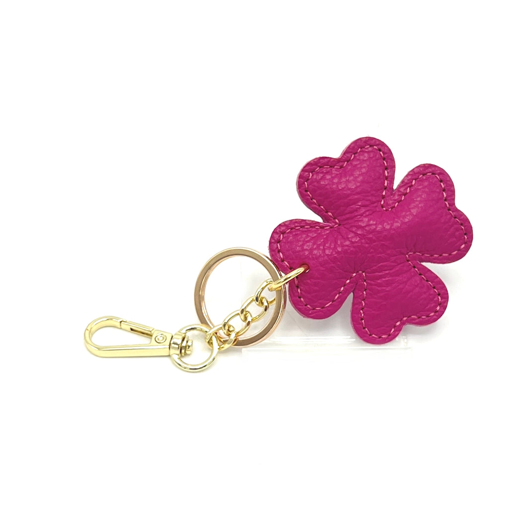 Genuine leather key chain, Lucky leaf, art. PO04