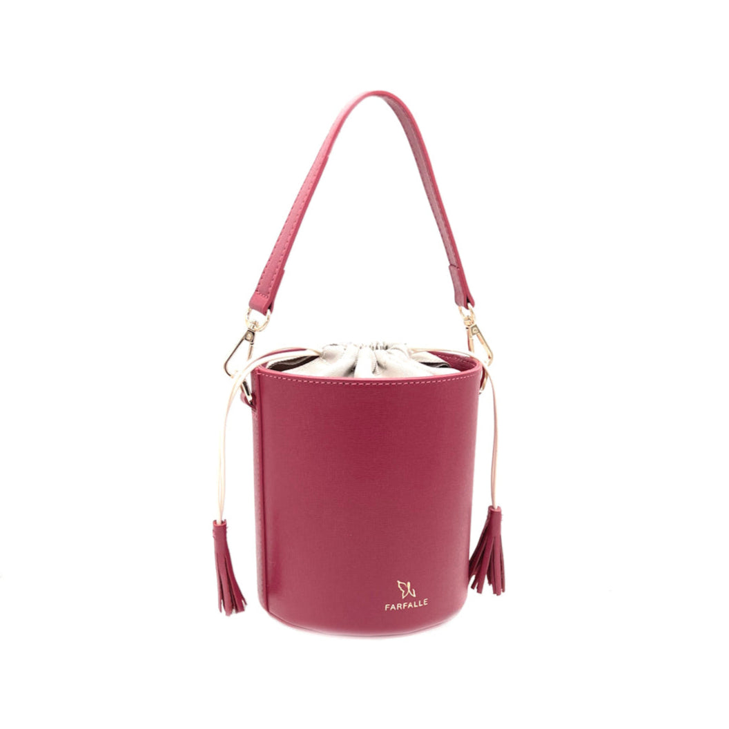 Genuine leather bucket bag, Made in Italy, art. 112613