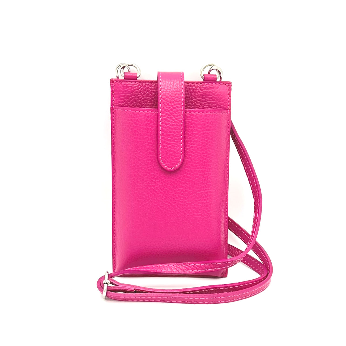 Summer collection, genuine leather phone bag, Made in Italy, art. 112560