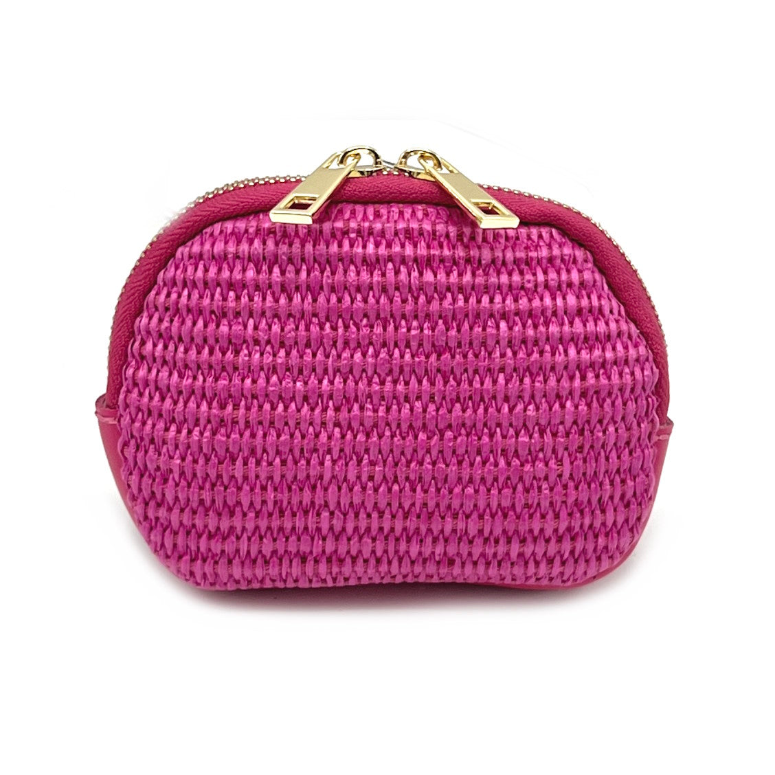 Summer collection, genuine leather and straw purse, art. PO01