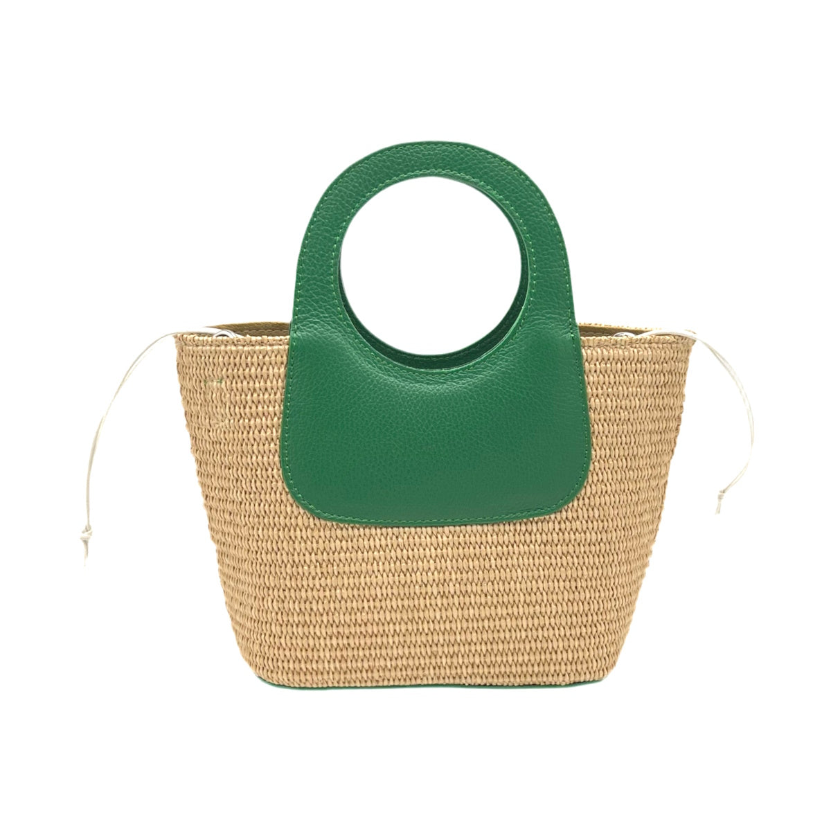 Summer collection, raffia and genuine leather handbag, Made in Italy, art. 112594