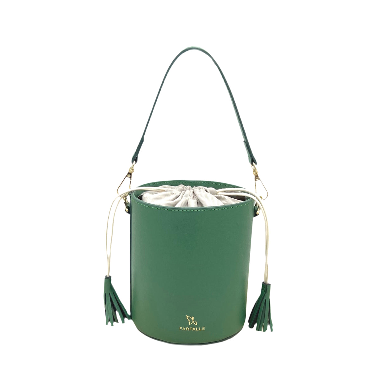 Genuine leather bucket bag, Made in Italy, art. 112613
