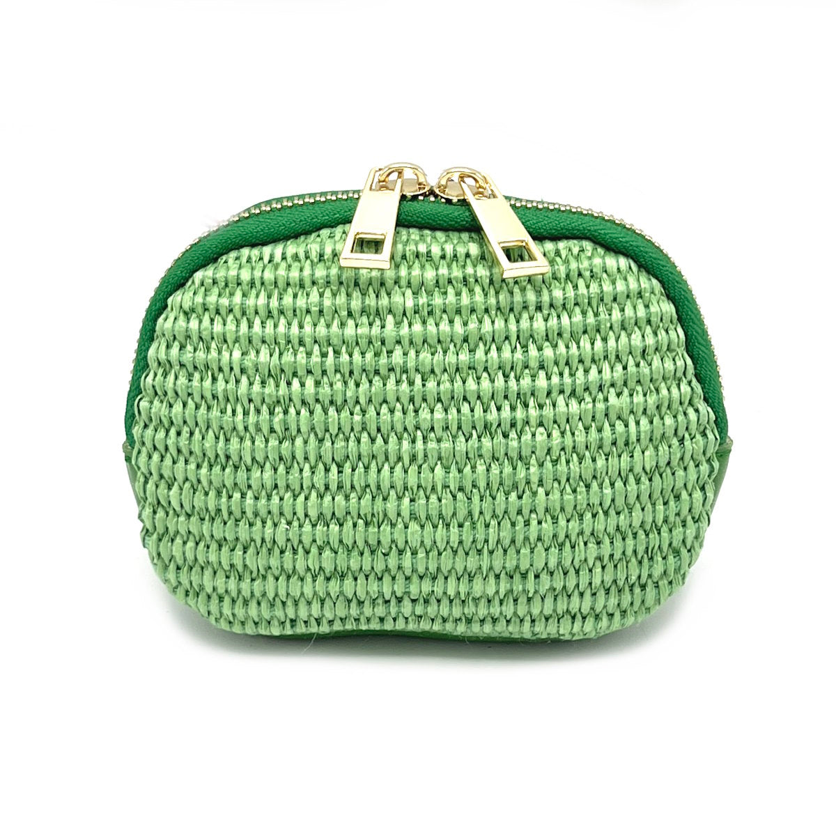 Summer collection, genuine leather and straw purse, art. PO01