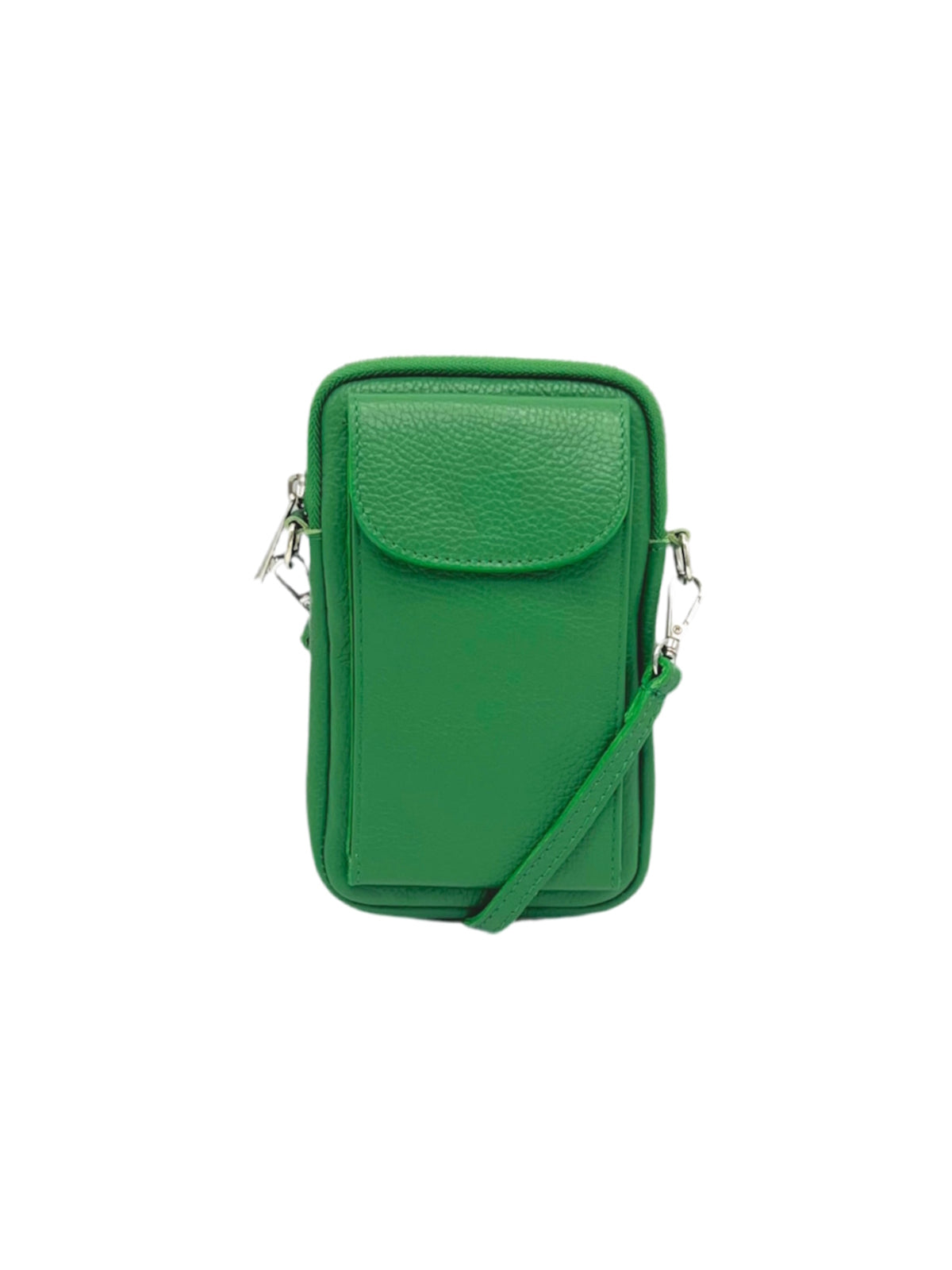 Women's Genuine Leather Crossbody Phone Bag, Made in Italy, art. 112585New