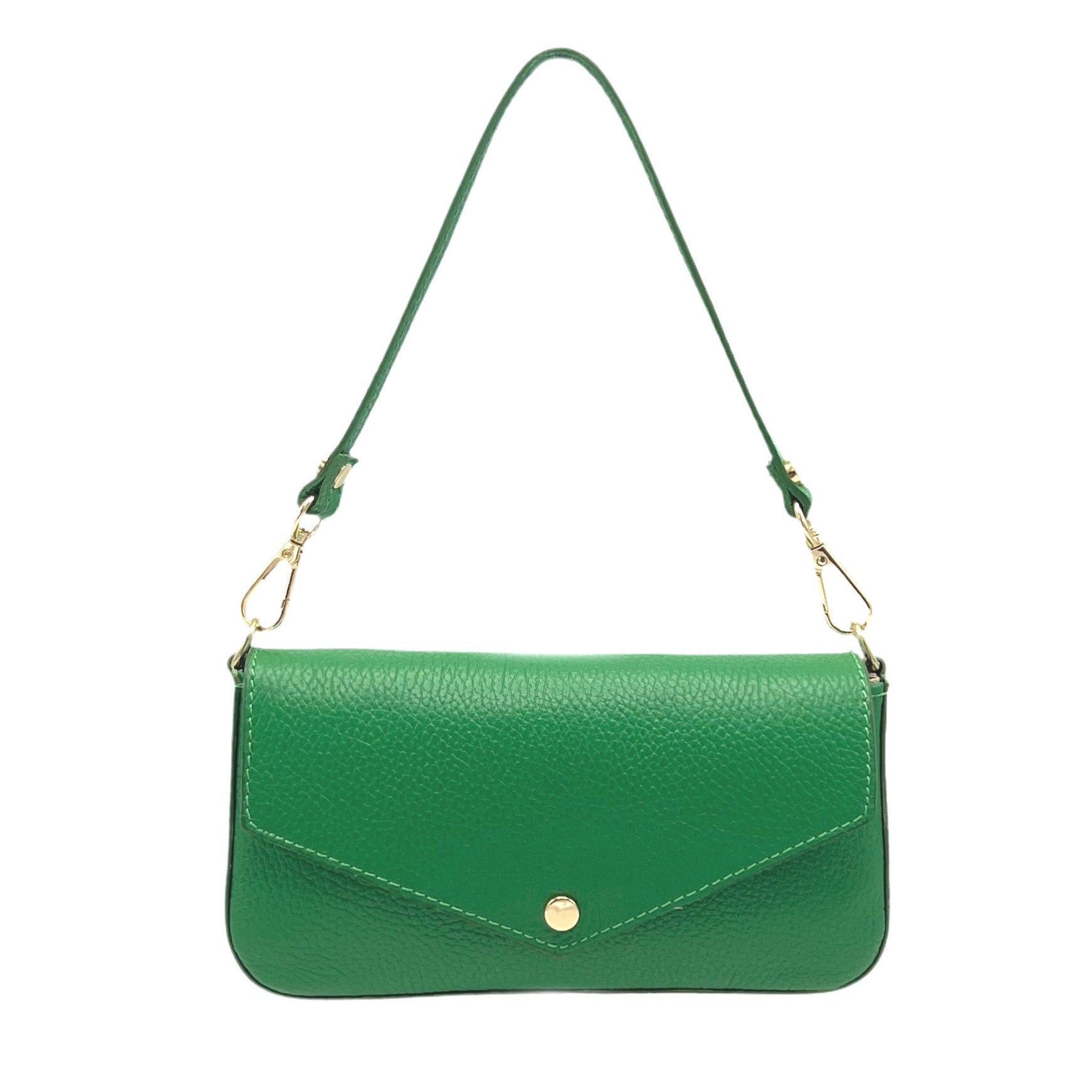 Small genuine leather shoulder bag, Made in Italy, art. 112489