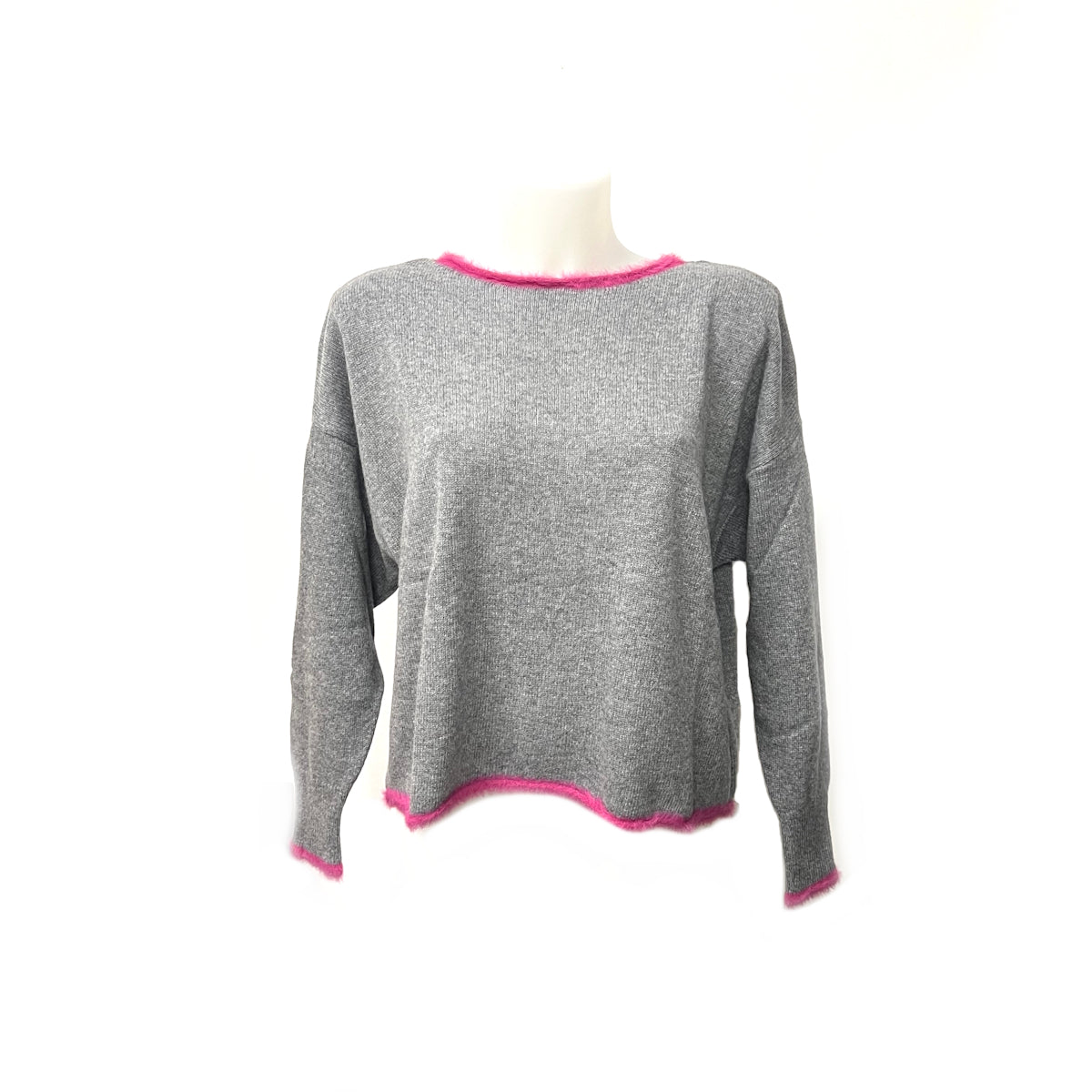 Maglione in misto cashmere bicolore, art. 8328