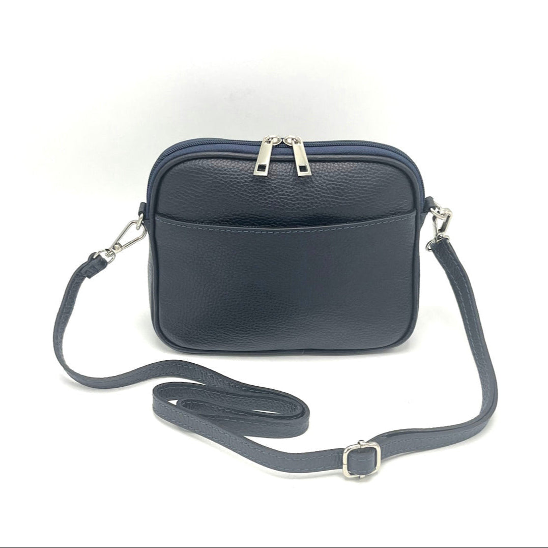 Genuine leather shoulder bag, Made in Italy, art. 112509