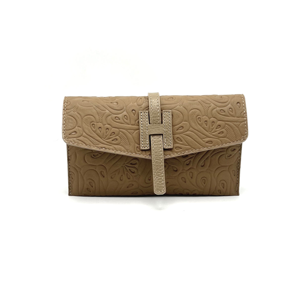Genuine leather mini clutch bag, Made in Italy, art. 112611