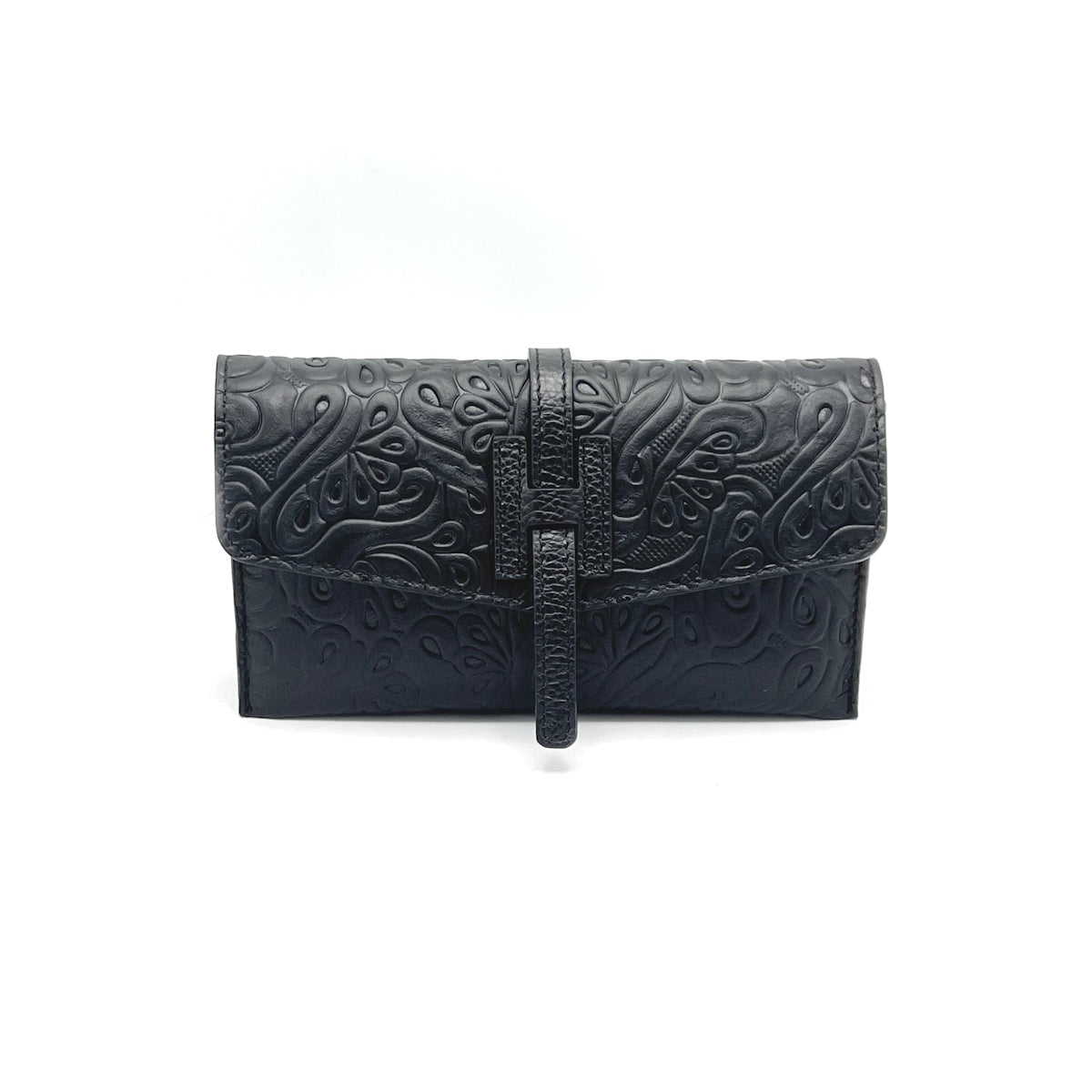 Genuine leather mini clutch bag, Made in Italy, art. 112611