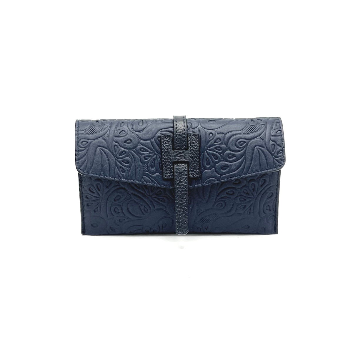 Genuine leather mini clutch bag, Made in Italy, art. 112611