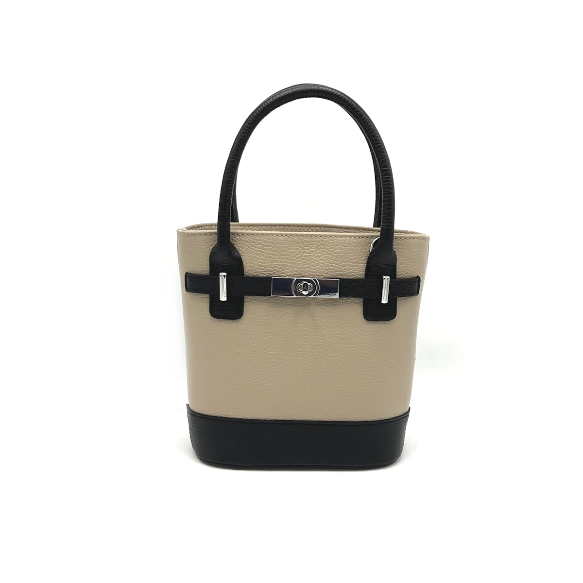 Genuine leather bucket bag, Made in Italy, art. 112610