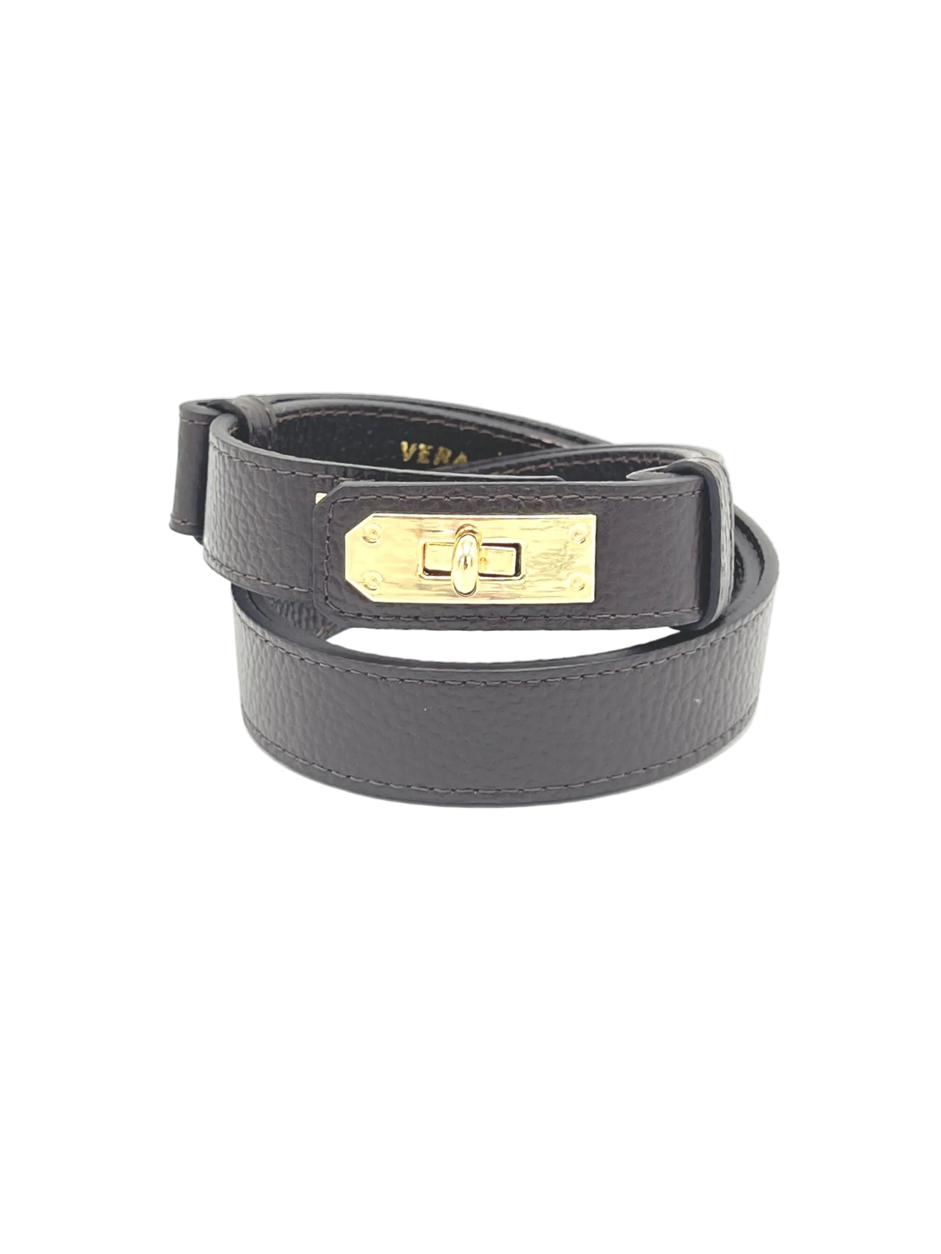 Women’s Adjustable Genuine Leather Dress Belt, Made in Italy, art. 602002