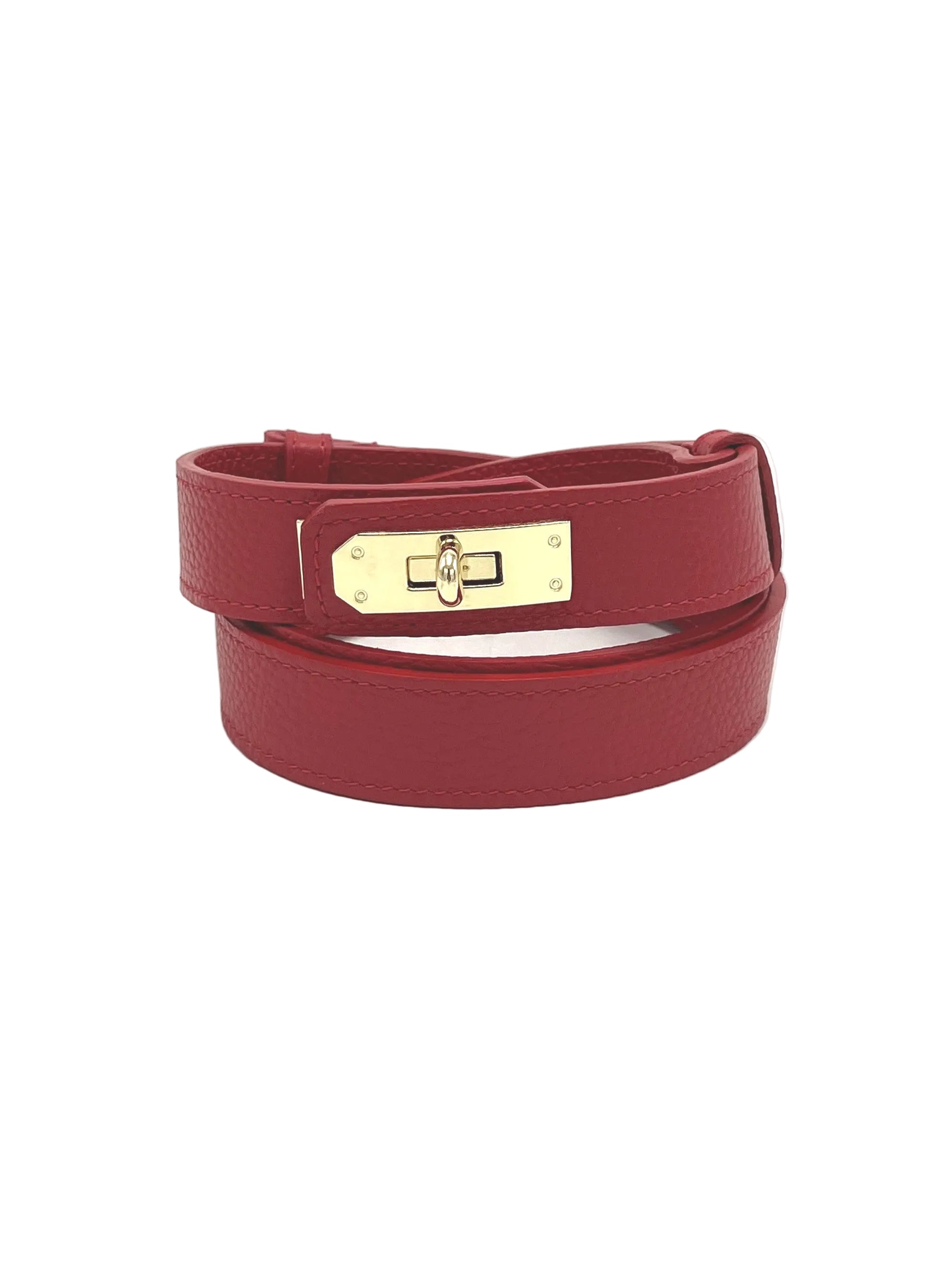 Women’s Adjustable Genuine Leather Dress Belt, Made in Italy, art. 602002