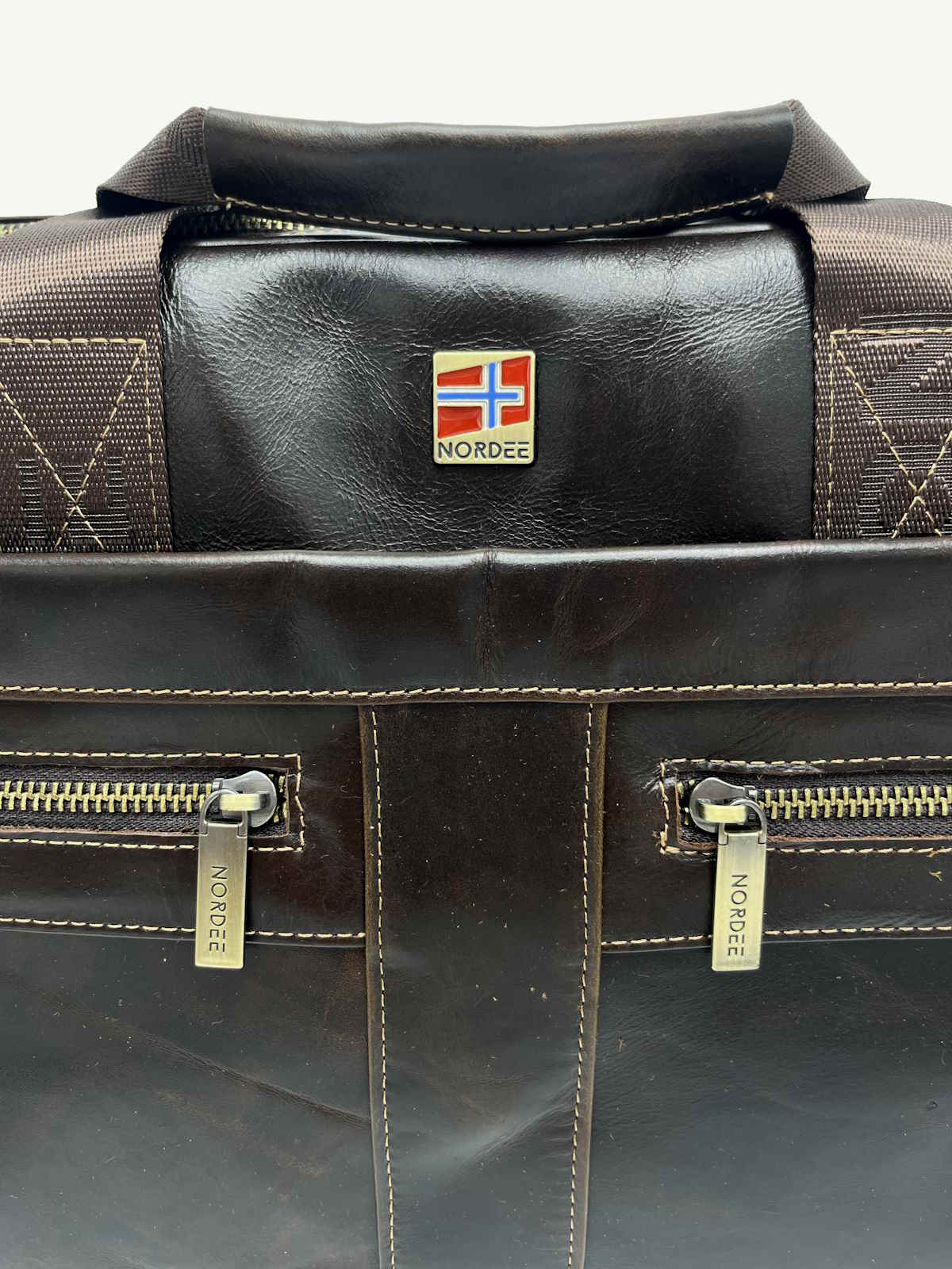 Genuine leather briefcase, Brand Nordee, art. S134B