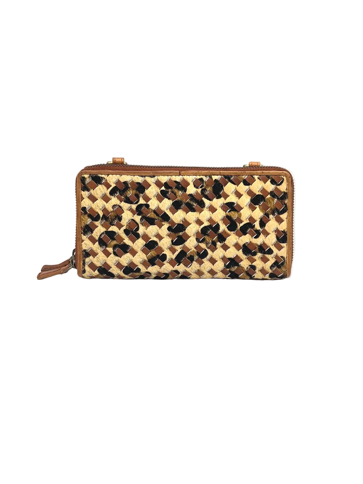 Washed Leather and Calf Hair Crossbody Bag, art. LE059