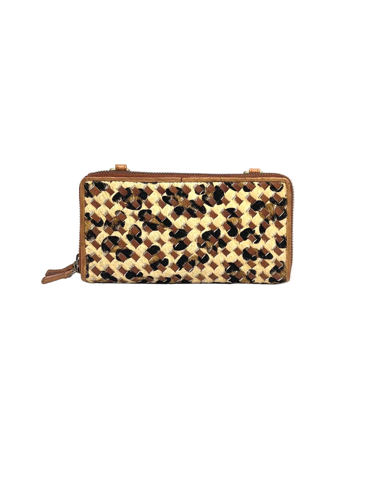 Washed Leather and Calf Hair Crossbody Bag, art. LE059