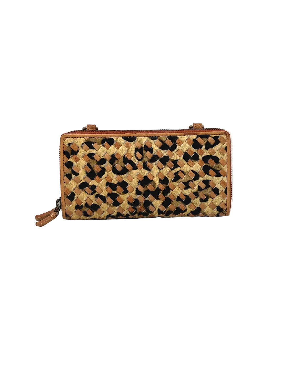 Washed Leather and Calf Hair Crossbody Bag, art. LE059