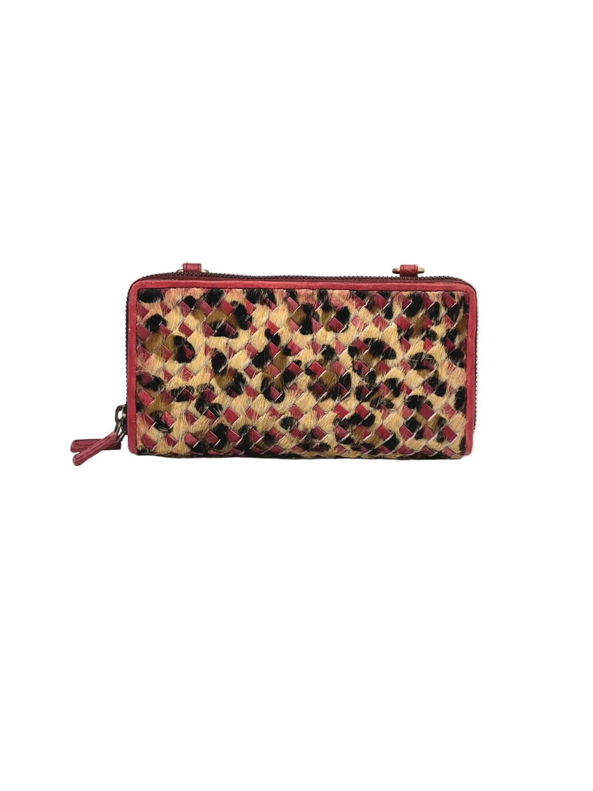Washed Leather and Calf Hair Crossbody Bag, art. LE059