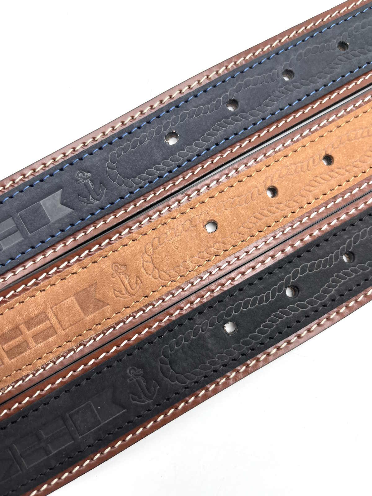 Genuine leather belt, Handmade in Italy, art. HM026/35